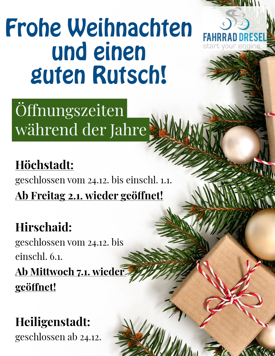 frohe weihnachten und einen guten rutsch